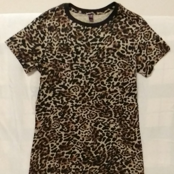 District Made NWOT Woman’s Sexy Comfy Animal Print Leopard Cotton Flare Sz M - Picture 4 of 12